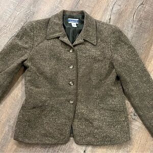 Pendleton Olive Tweed Blazer